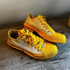 Tory Burch Buddy Sneaker Off White Limone Yellow Size 7